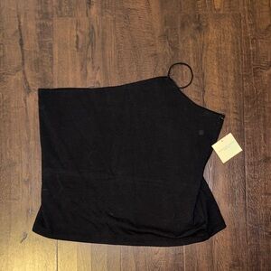 American Eagle Outfitters Black One-Shoulder Top